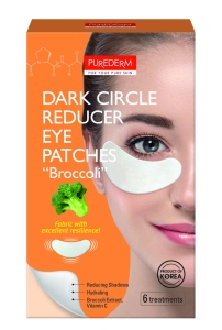 PUREDERM Koreańskie żelowe płatki pod oczy BROKUŁ 6 szt.