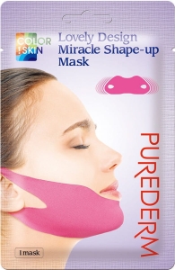 PUREDERM Miracle Shape-up Maseczka wegańska modelująca na podbródek 1 szt.