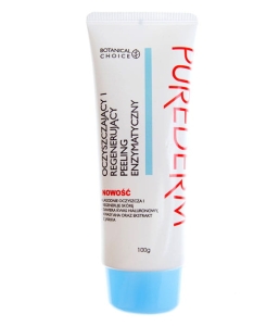 Wegański peeling do twarzy PUREDERM Oczyszczający peeling enzymatyczny do twarzy, 100 ml