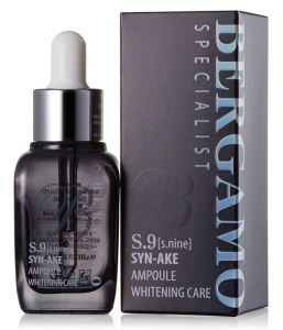 BERGAMO Specialist S.9 Koreańska ampułka do twarzy z peptydami jadu węża Syn-Ake, 30 ml