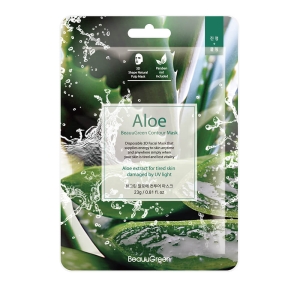BEAUUGREEN Intensywnie nawilżająca maseczka koreańska ALOES