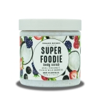 ORGANIK BOTANIK Super Foodie - Owocowy peeling do ciała z jagodami acai, kokosem, nasionami chia i dzikimi jagodami 500 g