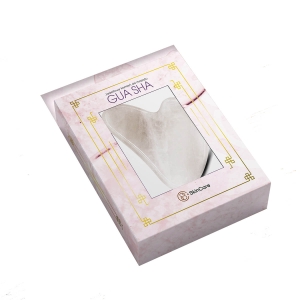 SKINCARE Masażer Gua Sha do twarzy White Jade, 1 szt.