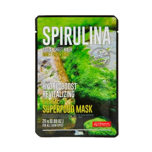 DERMAL It's Real Superfood Mask Maseczka w płachcie ze spiruliną, 25 ml