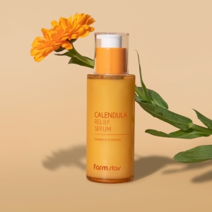 Łagodzące serum z nagietkiem FARMSTAY Calendula Relief, 50 ml