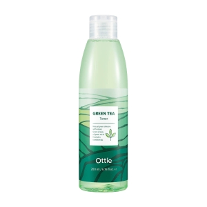 Rewitalizujący tonik do twarzy z zieloną hertbatą OTTIE GREEN TEA, 200 ml