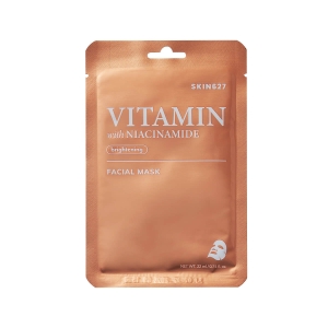 Rozjaśniająca maska do twarzy SKIN627 WITAMINY i  NIACYNAMID, 22 ml