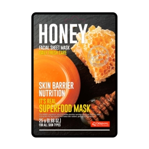 DERMAL It's Real Superfood Mask Odżywczo-ochronna maseczka w płachcie z miodem, 25 g